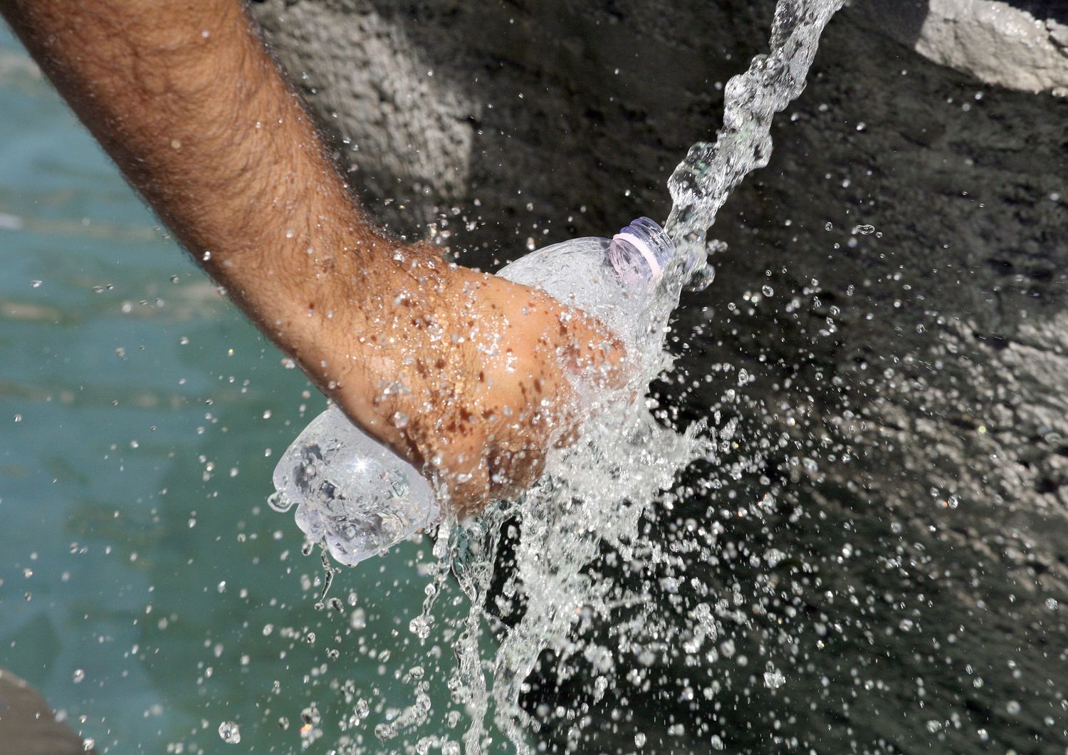 Una fontana nel centro di Roma