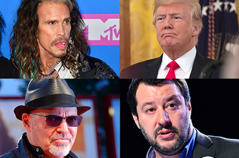 &nbsp;Steven Tyler Trump&nbsp;Vasco Rossi&nbsp;Matteo Salvini (AFP)