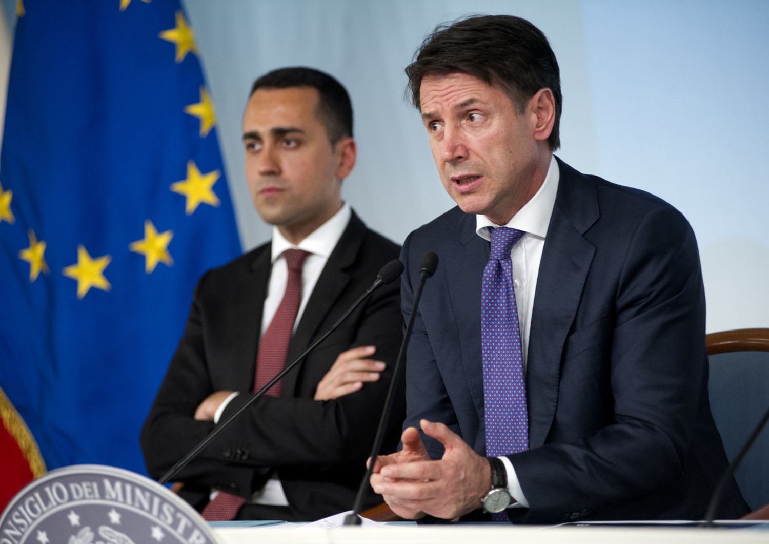 &nbsp;Di Maio e Conte ai tempi del governo gialloverde