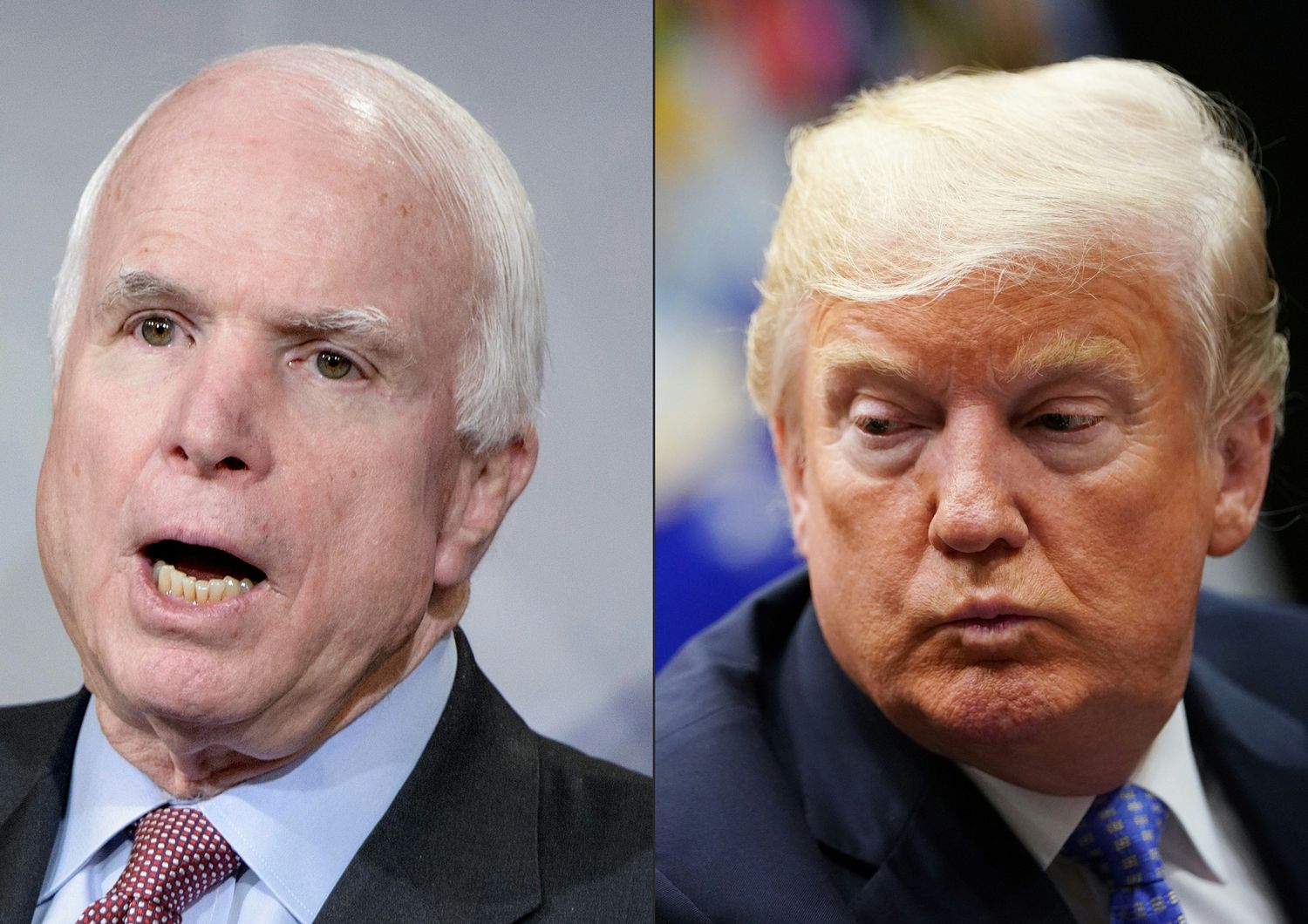 &nbsp;John McCain e Donald Trump