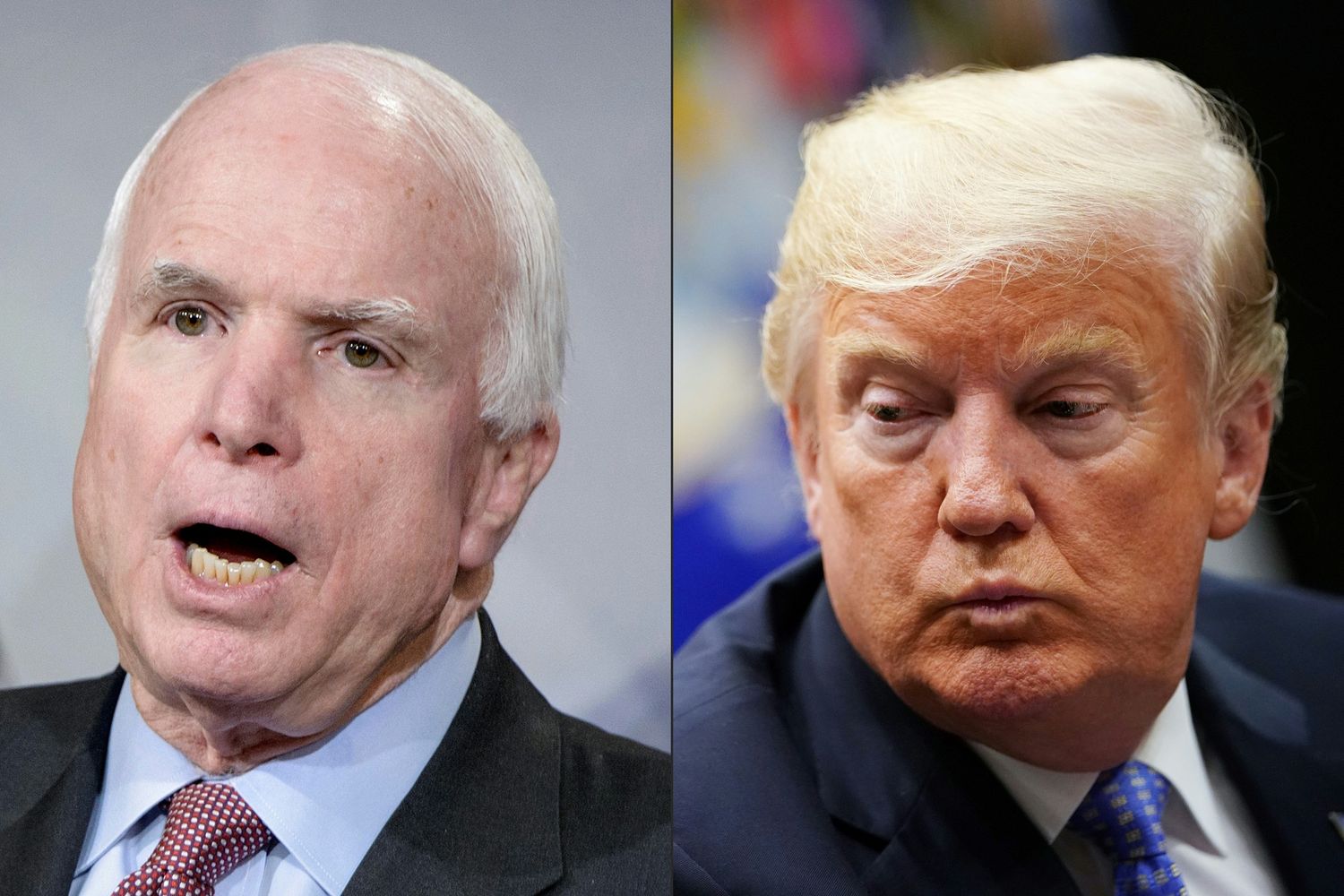 &nbsp;John McCain e Donald Trump