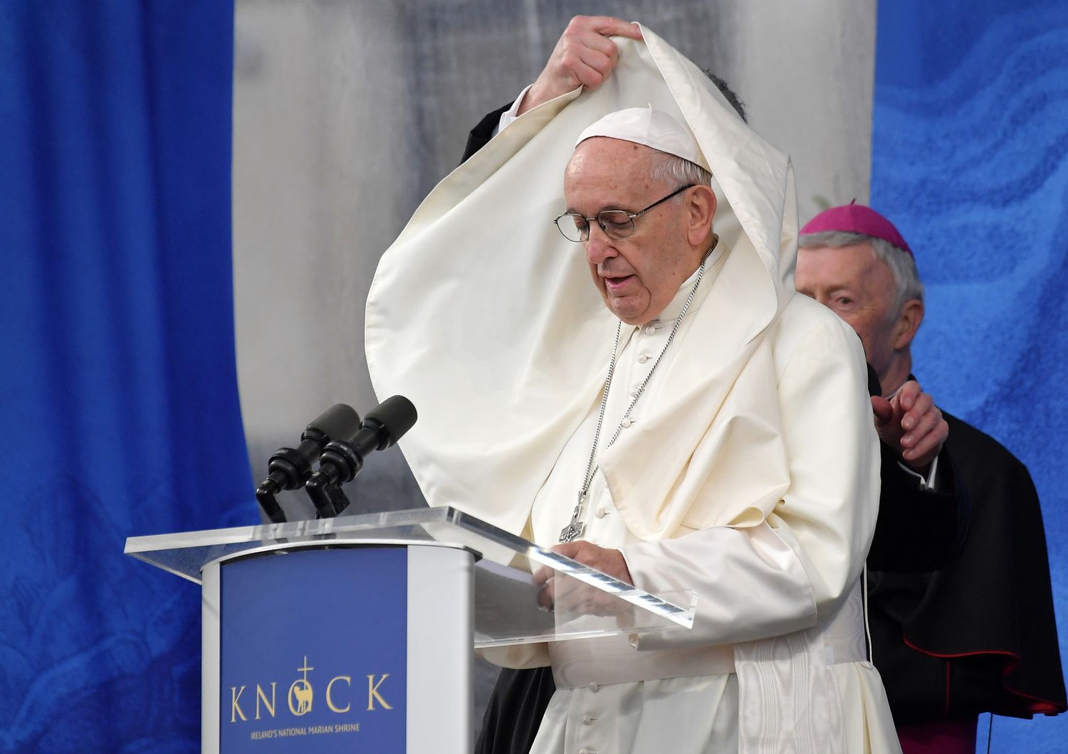&nbsp;Papa Francesco durante il suo viaggio in Irlanda