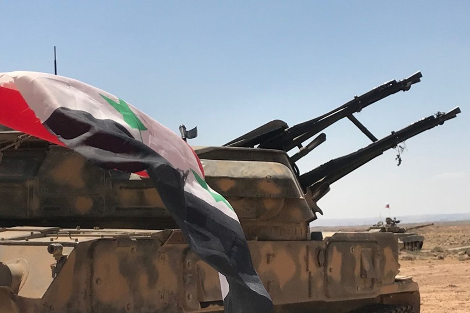 &nbsp;Un carro armato siriano