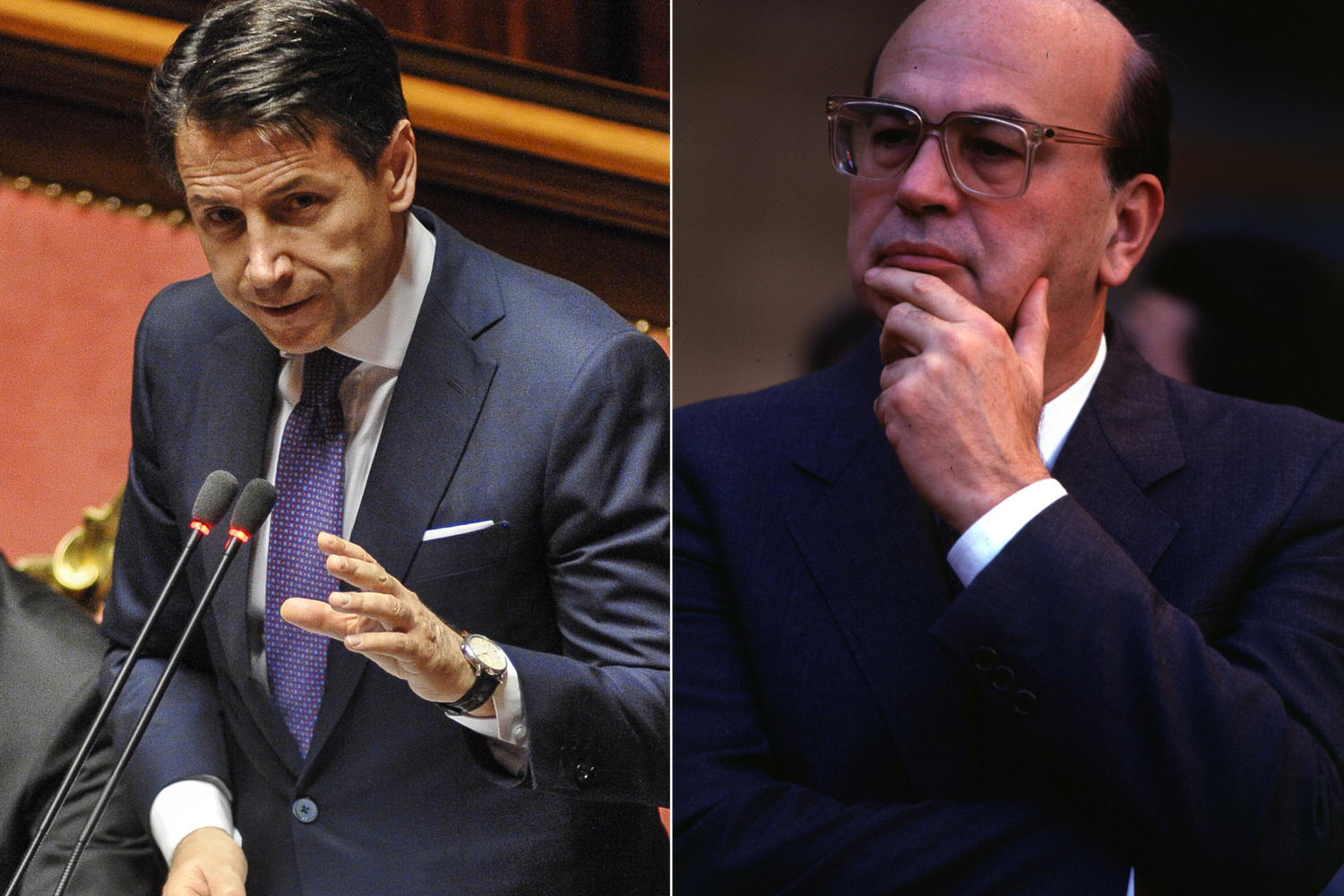&nbsp;Giuseppe Conte Bettino Craxi