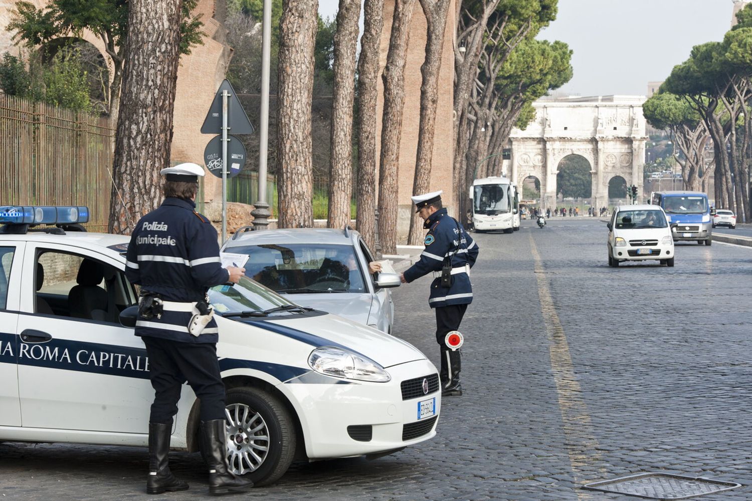 &nbsp;roma traffico centro storico vigili