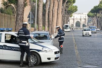 &nbsp;roma traffico centro storico vigili