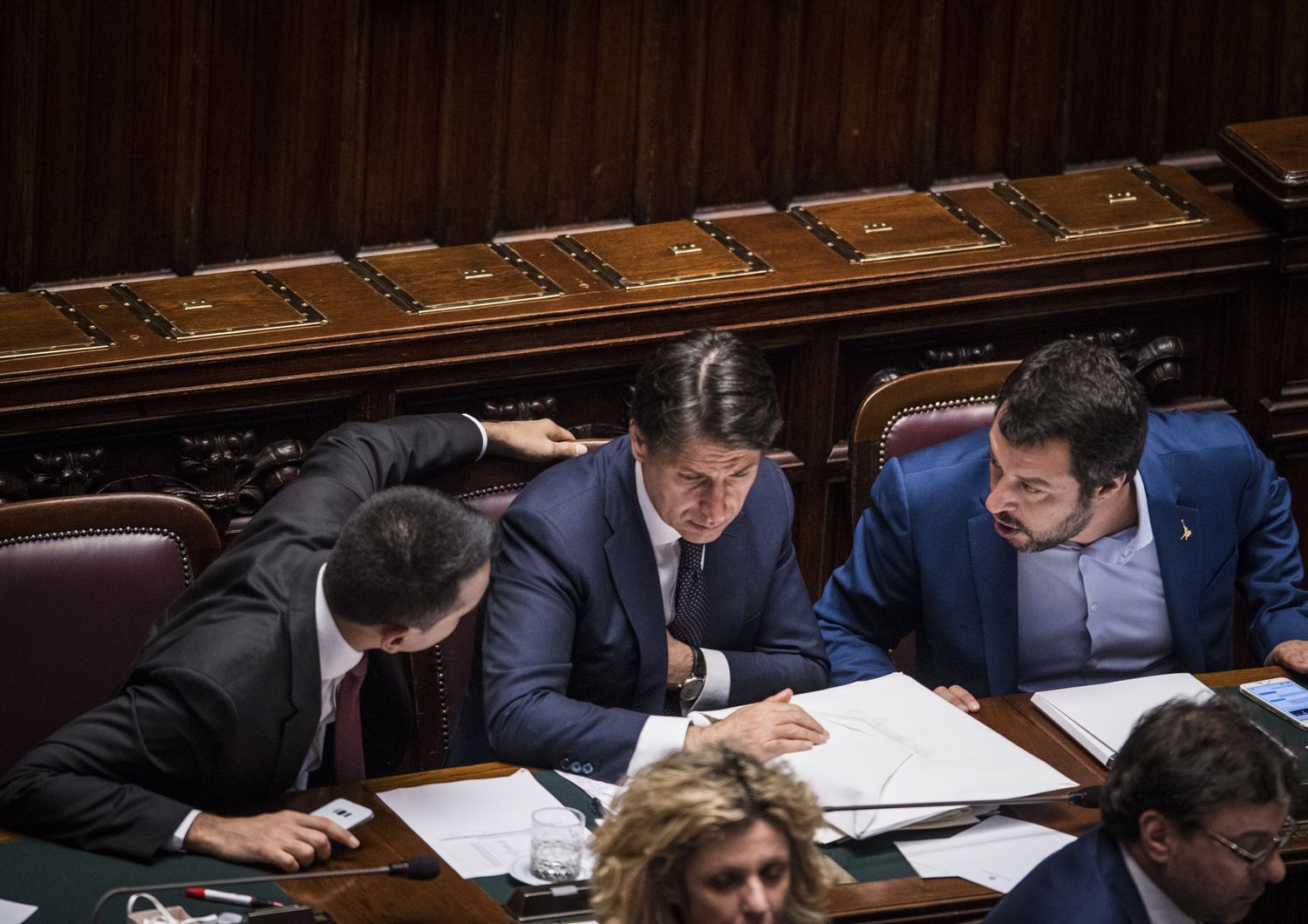 &nbsp;Di Maio, Conte e Salvini
