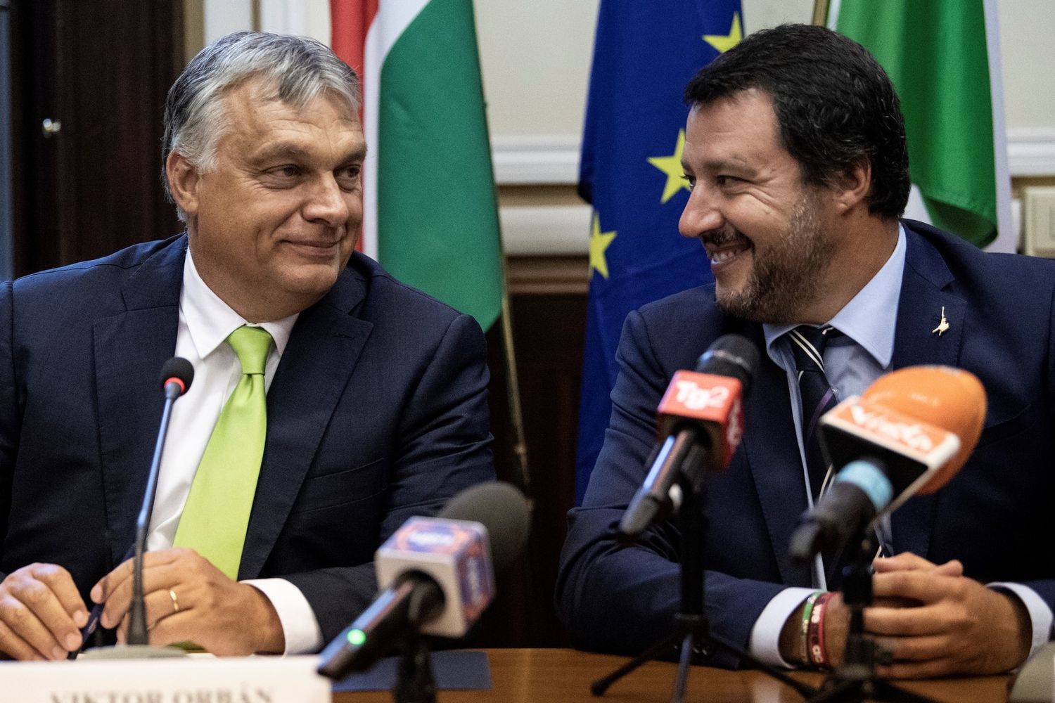 &nbsp;Victor Orban e Matteo Salvini