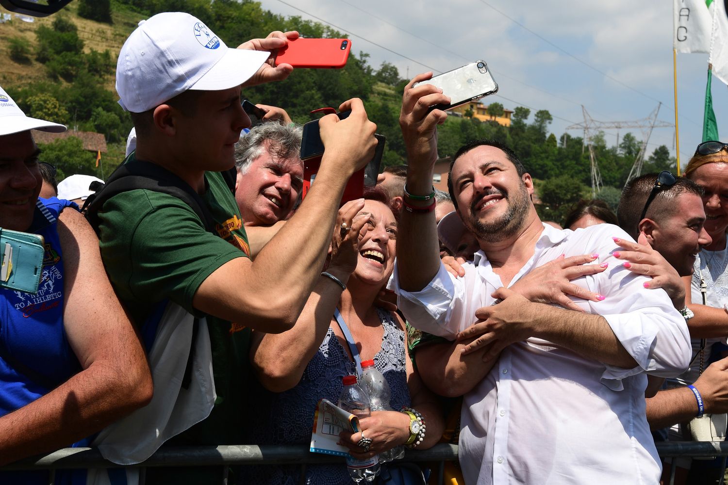&nbsp;Matteo Salvini a Pontida