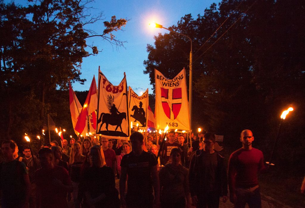 &nbsp; La manifestazione del movimento identitario a Vienna&nbsp;