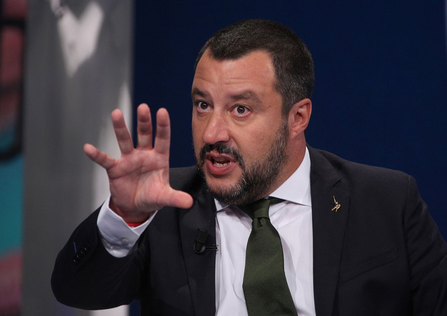 Matteo Salvini a Porta a porta (Ravagli)&nbsp;