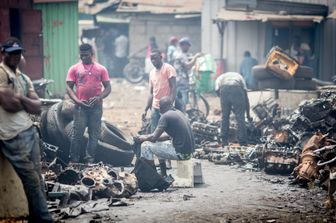 Rifiuti elettronici in Ghana (Afp)&nbsp;