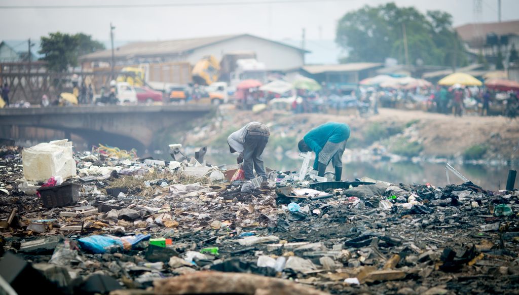 Rifiuti elettronici in Ghana (Afp)&nbsp;