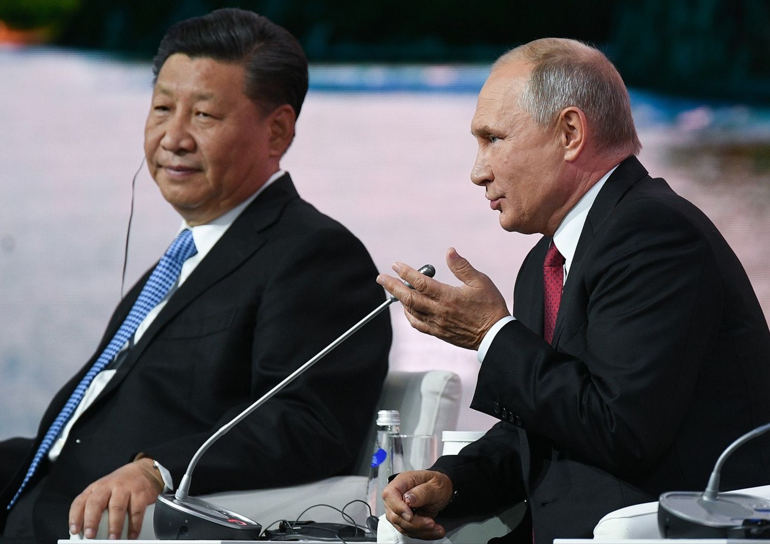 Vladimir Putin e Xi Jinping (Afp)&nbsp;