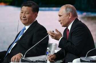 Vladimir Putin e Xi Jinping (Afp)&nbsp;
