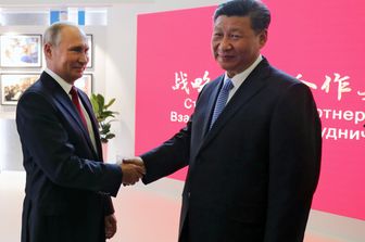Vladimir Putin e Xi Jinping (Afp)&nbsp;