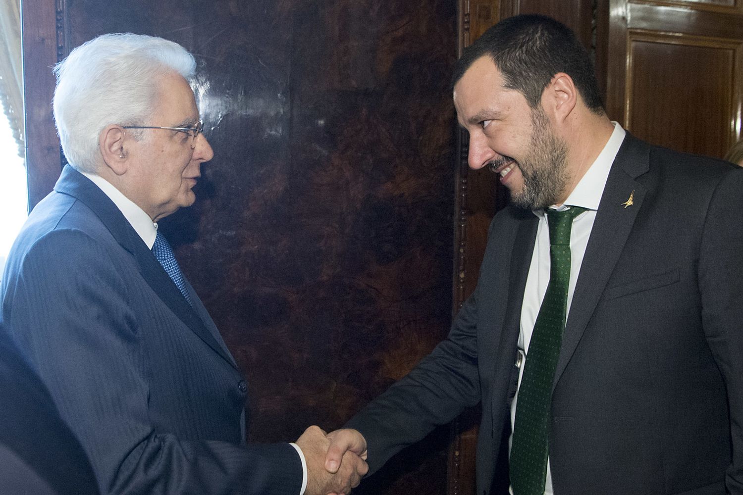 &nbsp;Sergio Mattarella e Matteo Salvini