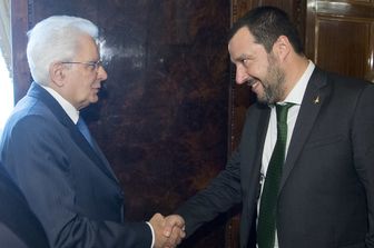 &nbsp;Sergio Mattarella e Matteo Salvini