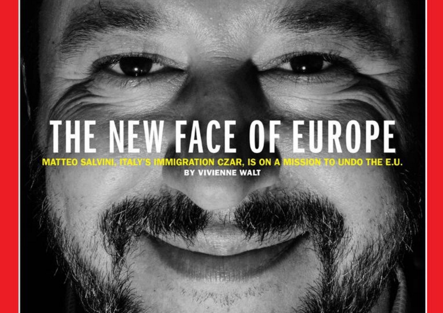&nbsp;Matteo Salvini sulla copertina del Time