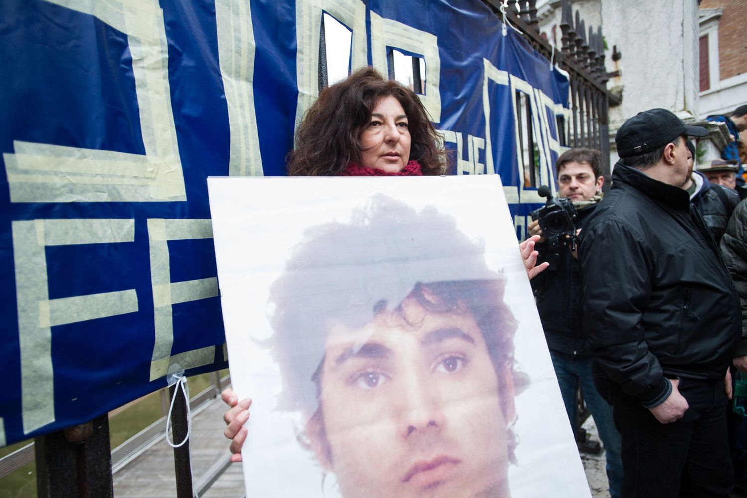 &nbsp;Sit-in di solidariet&agrave; con Patrizia Moretti, madre di Federico Aldrovandi