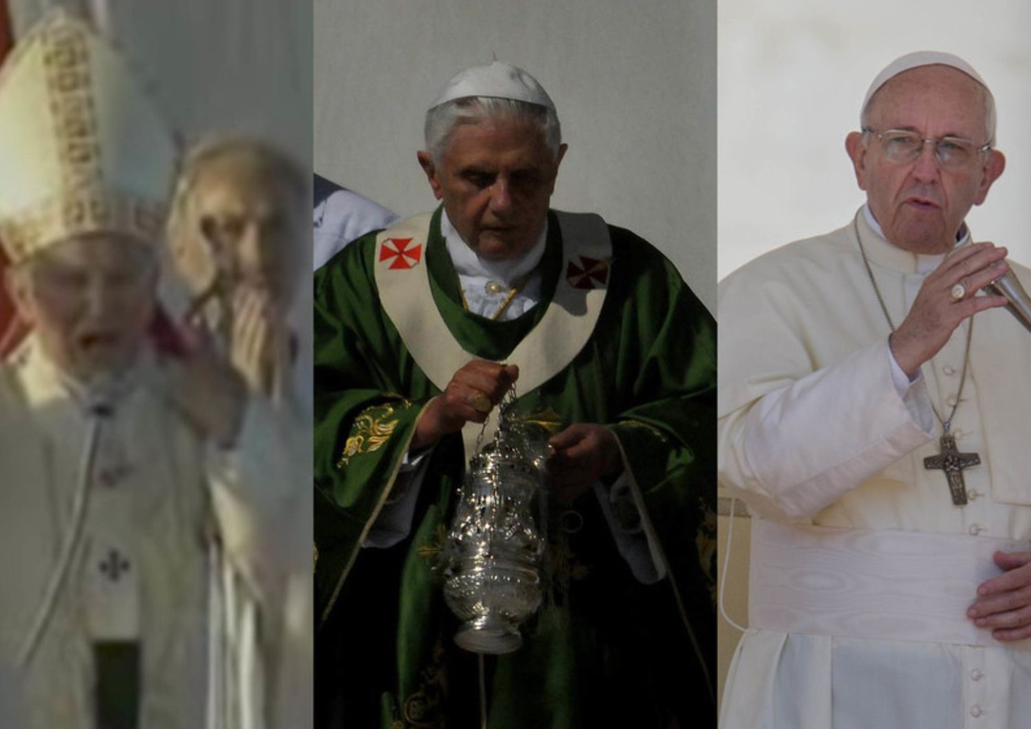 Papa Giovanni Paolo II, Benedetto XVI e Papa Francesco&nbsp;
