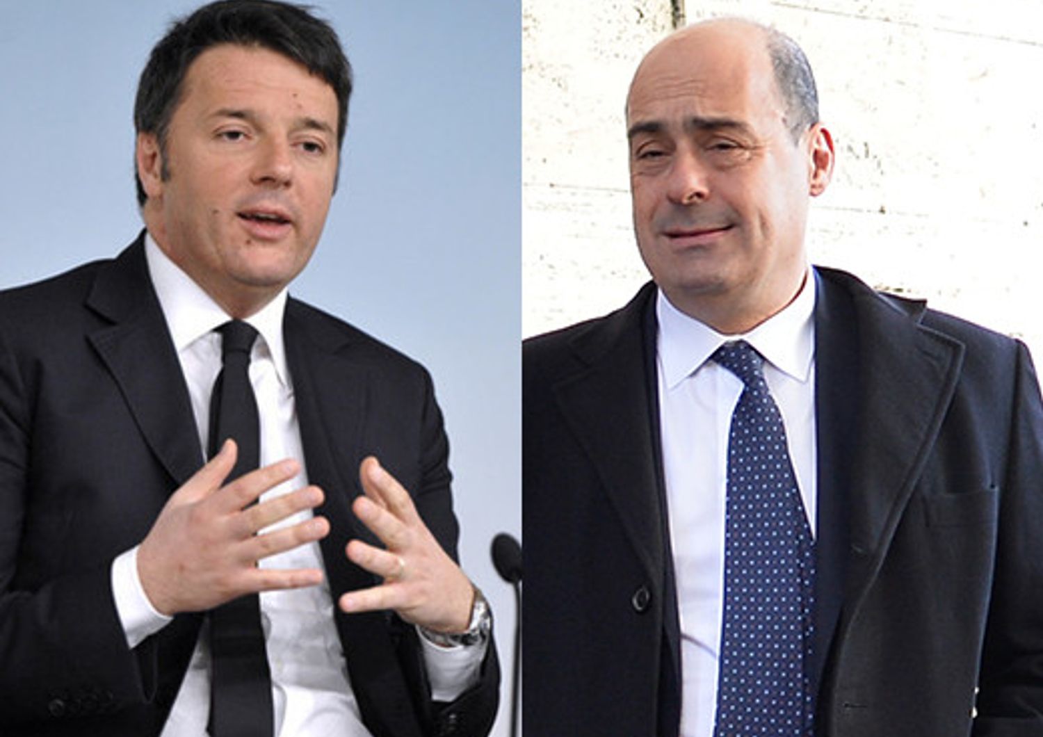 Matteo Renzi e Nicola Zingaretti&nbsp;