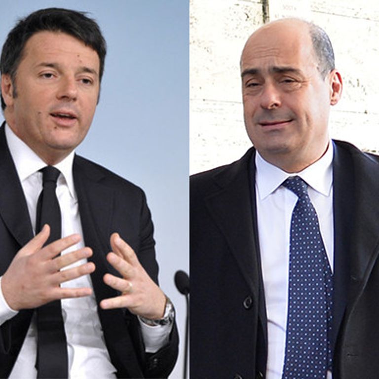 Matteo Renzi e Nicola Zingaretti&nbsp;