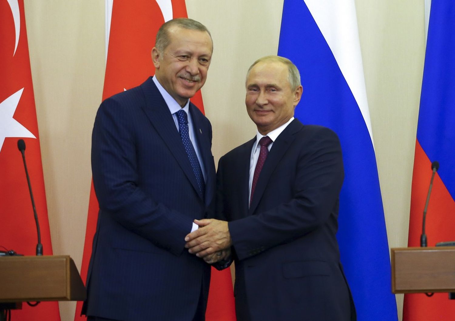&nbsp;Erdogan e Putin
