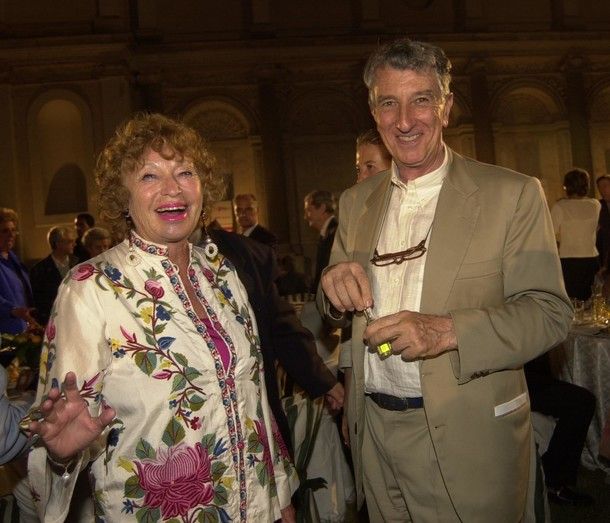 &nbsp;&nbsp;Inge Feltrinelli con Corrado Augias