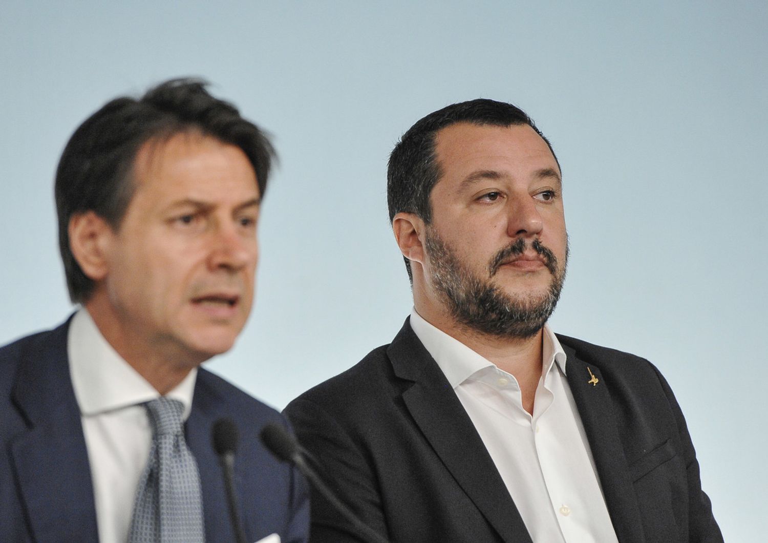 &nbsp;Giuseppe Conte e Matteo Salvini