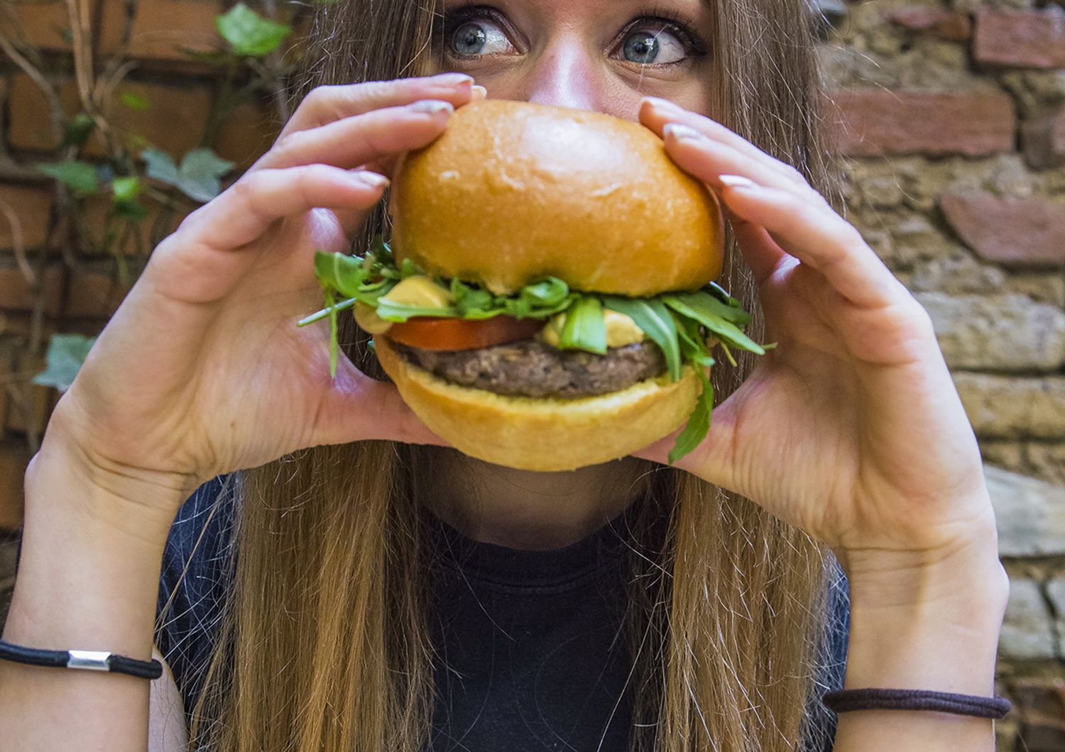 &nbsp;Un hamburger di 'non carne'