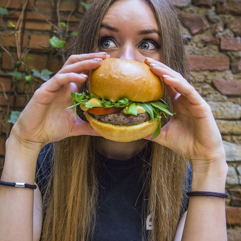 &nbsp;Un hamburger di 'non carne'