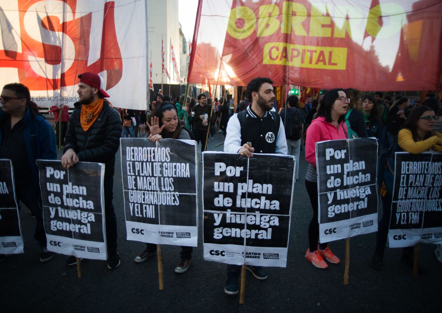 &nbsp;Una manifestazione contro il piano di salvataggio dell'Fmi per l'Argentina