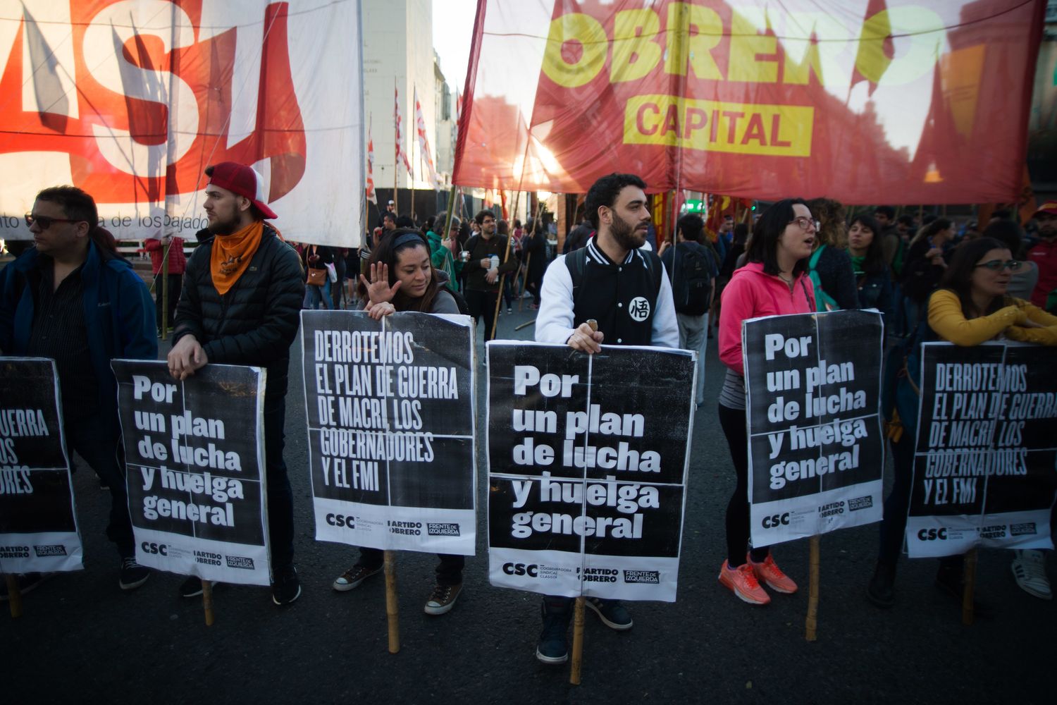 &nbsp;Una manifestazione contro il piano di salvataggio dell'Fmi per l'Argentina
