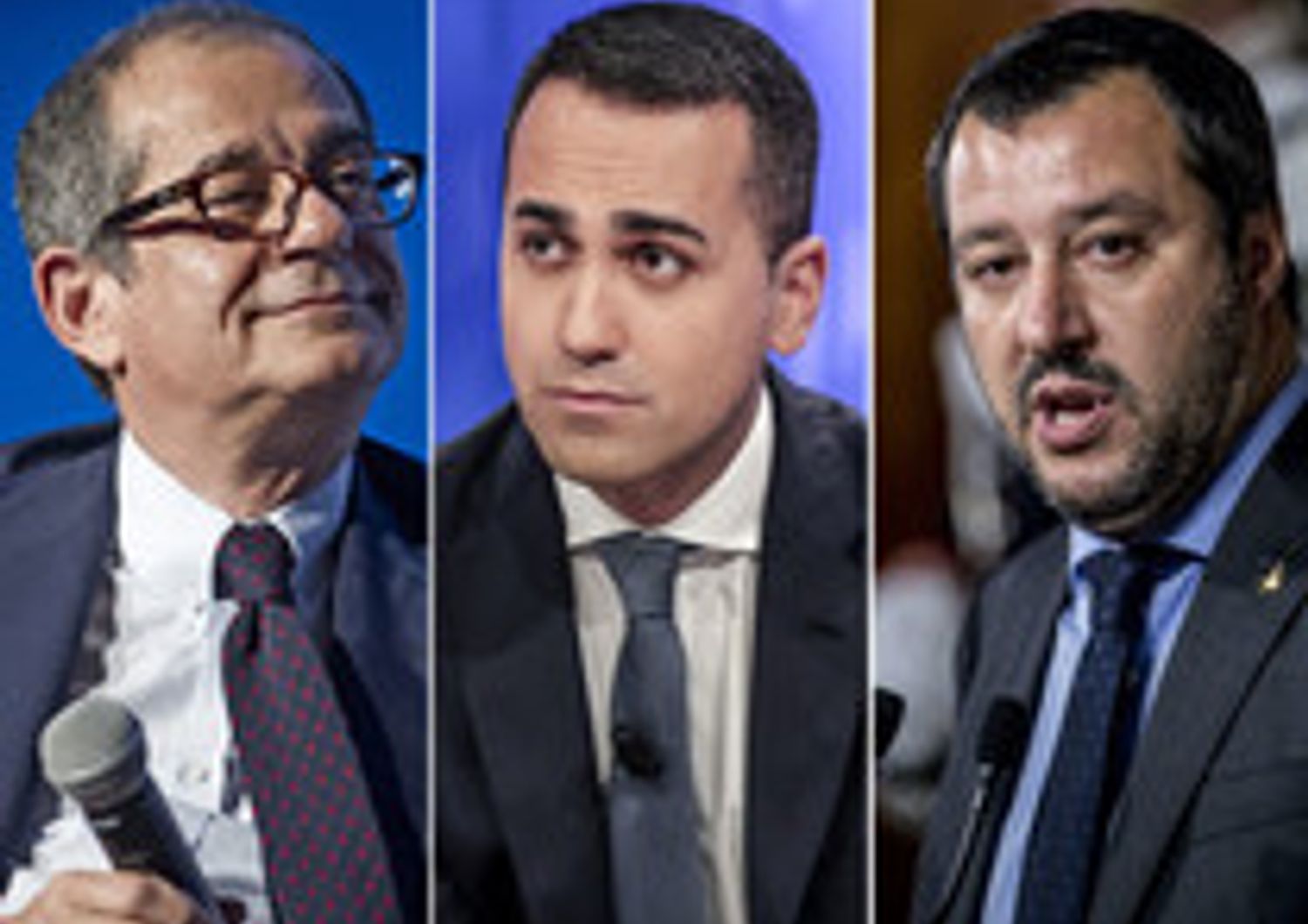 &nbsp;Giovanni Tria, Luigi Di Maio, Matteo Salvini&nbsp;