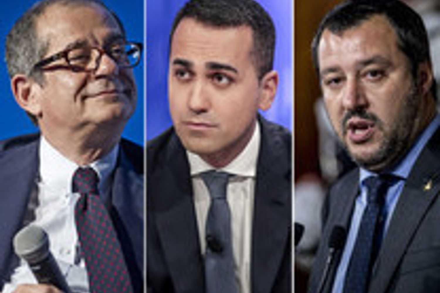 &nbsp;Giovanni Tria, Luigi Di Maio, Matteo Salvini&nbsp;