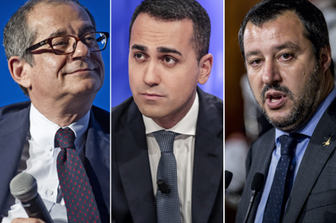 Giovanni Tria, Luigi Di Maio, Matteo Salvini&nbsp;