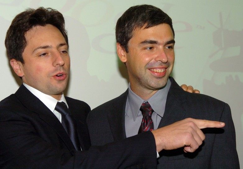 &nbsp;Larry Page e&nbsp;Sergey&nbsp;Brin