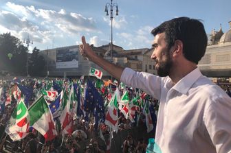 &nbsp;Martina sul palco di piazza del Popolo