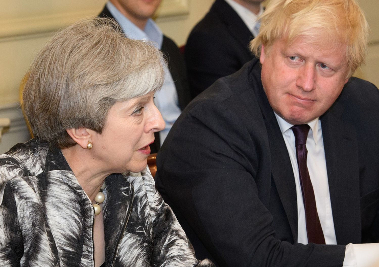 Theresa May e Boris Johnson