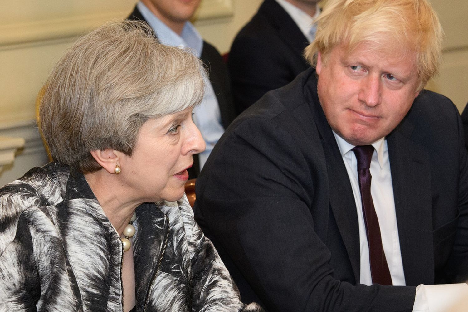 Theresa May e Boris Johnson