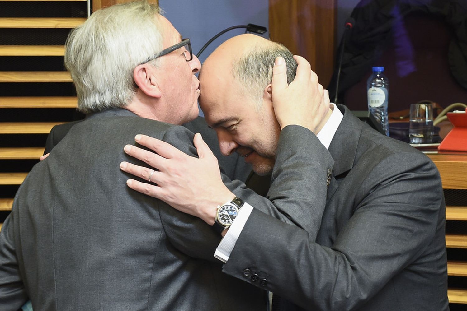 &nbsp;Juncker e Moscovici