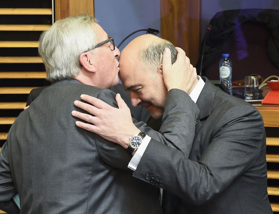 &nbsp;Juncker e Moscovici