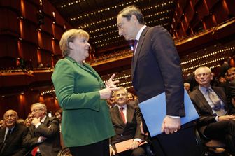 &nbsp;Angela Merkel e Mario Draghi