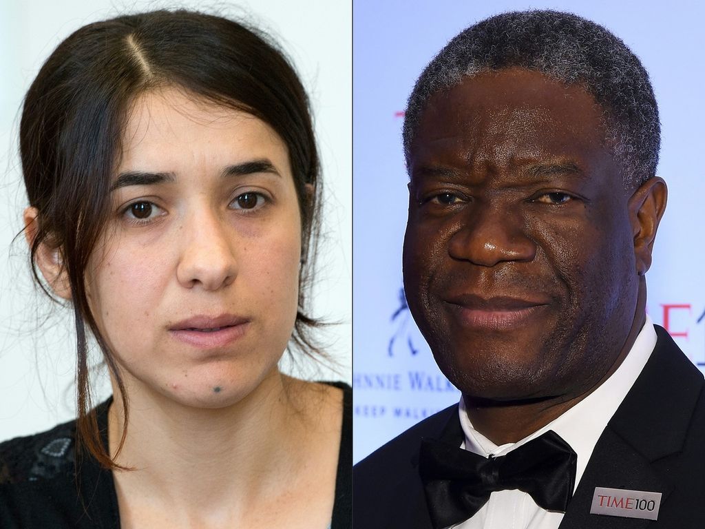 Nadia&nbsp;Murad e&nbsp;Denis&nbsp;Mukwege