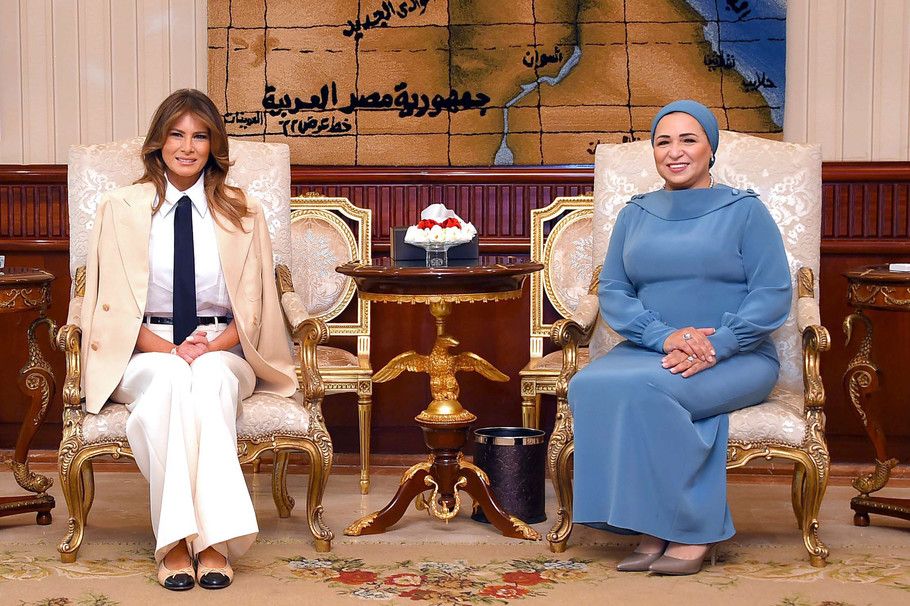 &nbsp; Melania Trump in Egitto