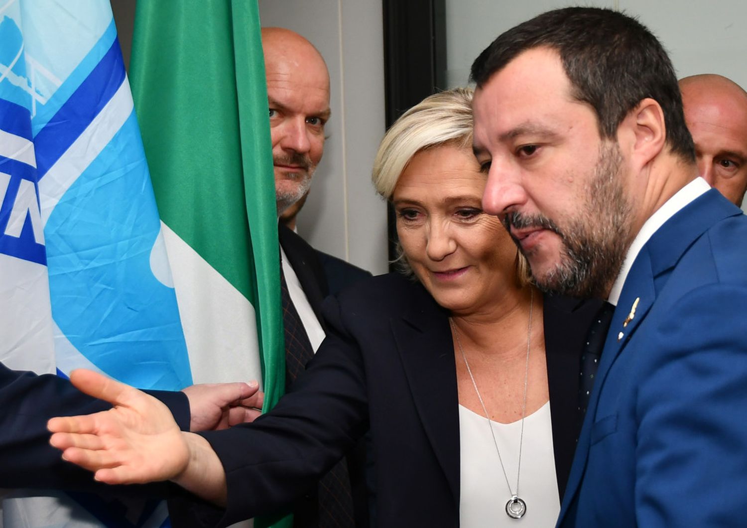 &nbsp;Matteo Salvini e Marine Le Pen
