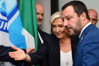 &nbsp;Matteo Salvini e Marine Le Pen