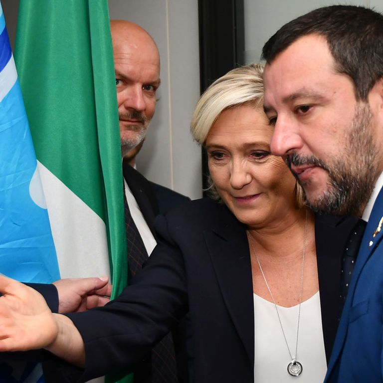 &nbsp;Matteo Salvini e Marine Le Pen