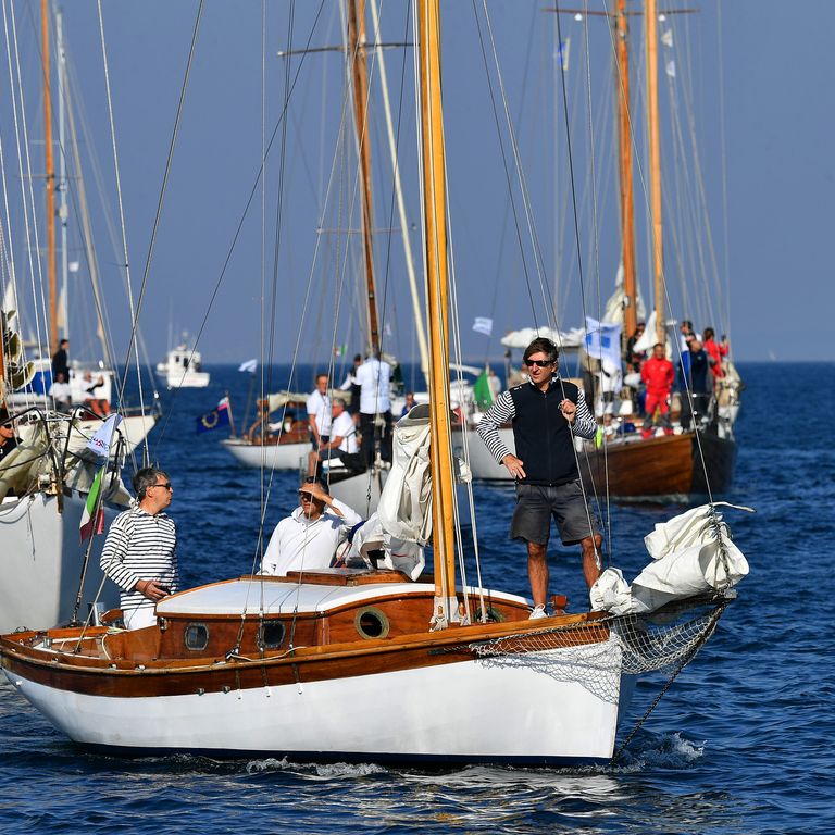 Le barche arrivano nel Golfo di Trieste per partecipare alla 50esima regata di Barcolana, il 13 ottobre 2018. &nbsp;Con circa 2.500 navi, la Barcolana, che inizier&agrave; il 14 ottobre, riunisce il maggior numero di partecipanti di ogni regata velica al mondo
